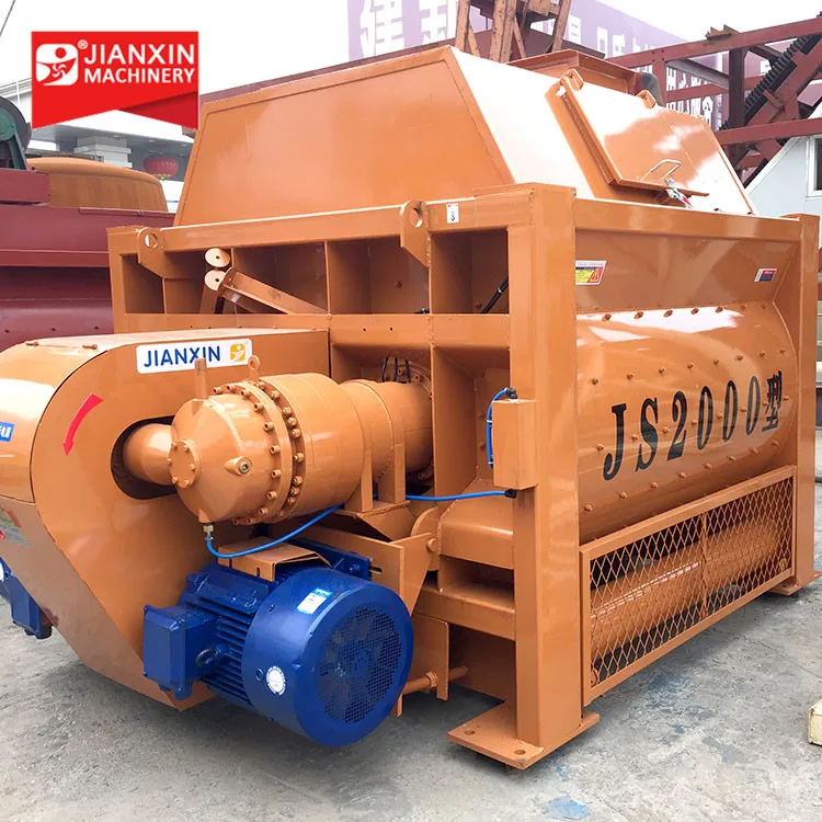 JS2000 concrete mixer manufacturer Horizontal concrete mixer for sale
