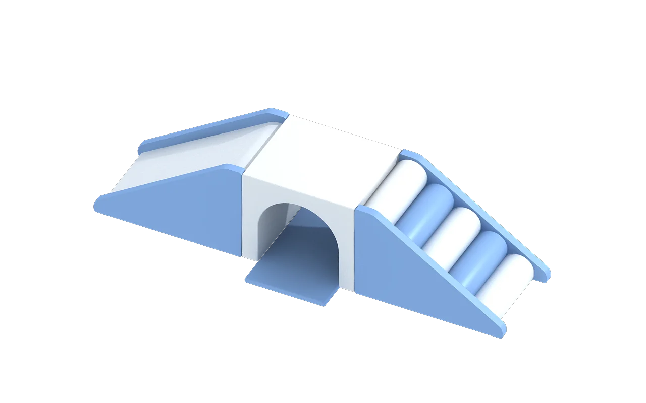 White Blue Color Children Party Softplay Equipment Indoor Soft Play