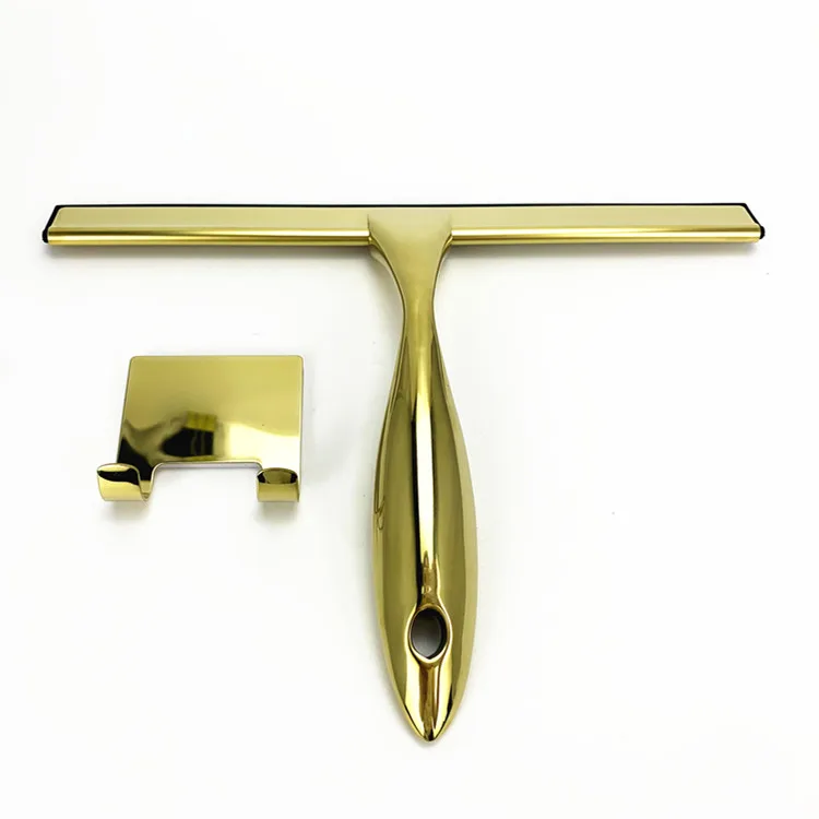 Amazon Самая продаваемая тонировка для золота из нержавеющей стали чистки Окна Скребок бытовой душ скребок стеклоочистителя имея специальное силиконовое