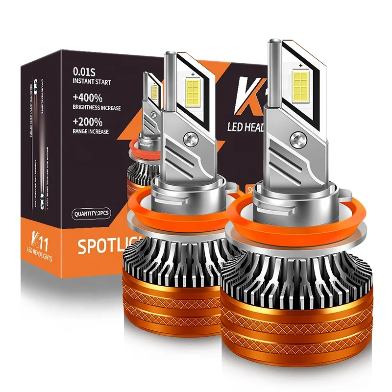 auto led bulbs K11 CANBUS High Power 8000lumens 80w led h1 h7 h13  9005 9006 9007 H11 led light h7 h4 led headlight