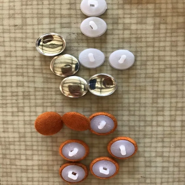 LZ-16 metal baseball cap sofa fabric covered button moulds