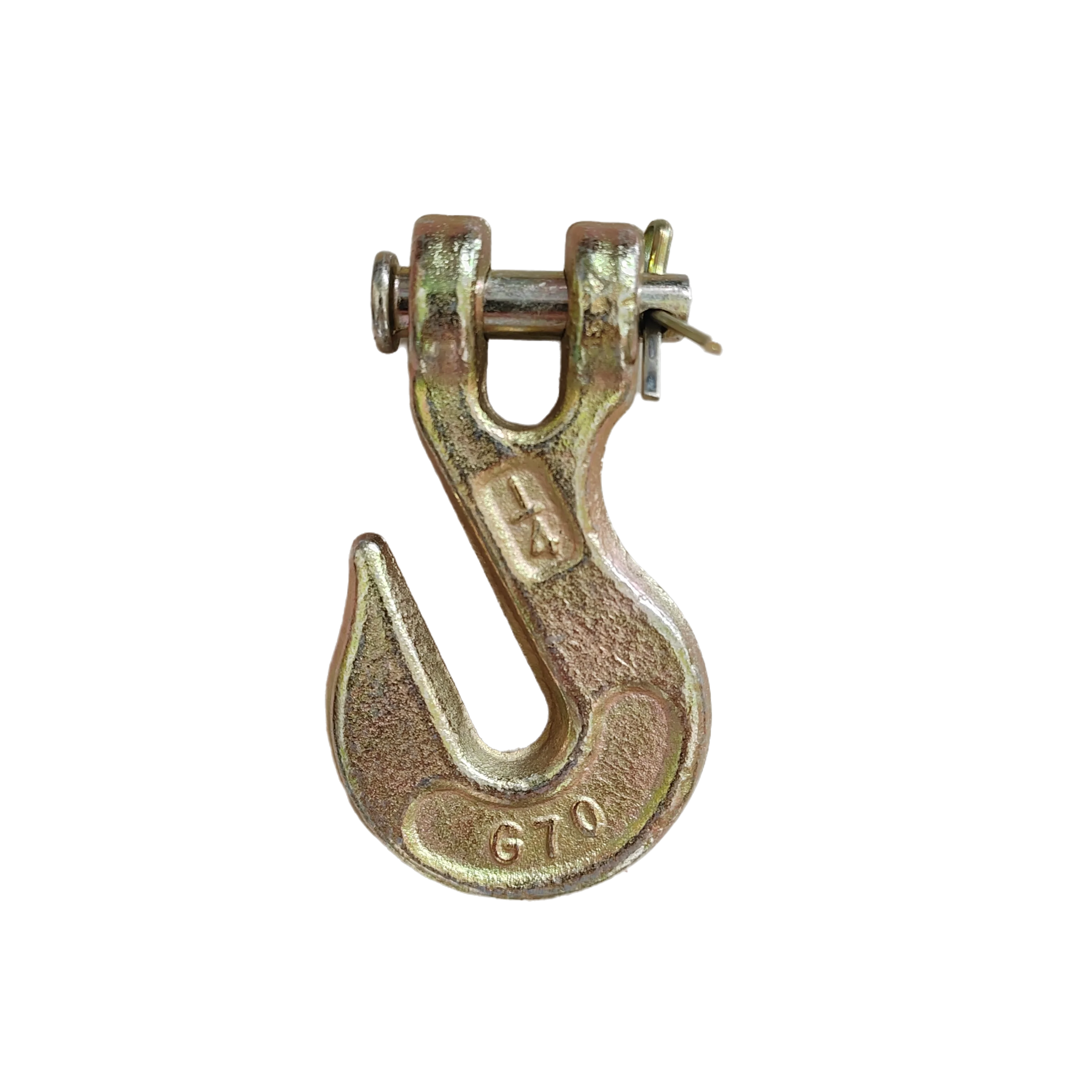 G70/Grade 70 Forged Alloy Steel Clevis Grab Hook Galvanized/Plain Finish Zinc Material Mining Heavy Industry Lifting OEM Model