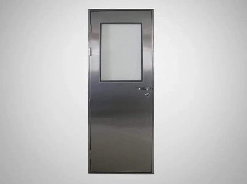 The newest interior single swing cleanroom door for Chemistry laboratory