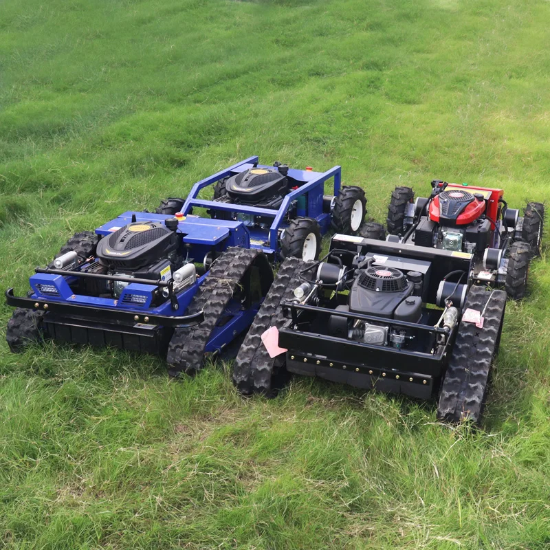 Высокое качество одобренный CE EPA вездеходный дизельный двигатель RC резак для травы сельскохозяйственная резина робот с дистанционным управлением газонокосилка