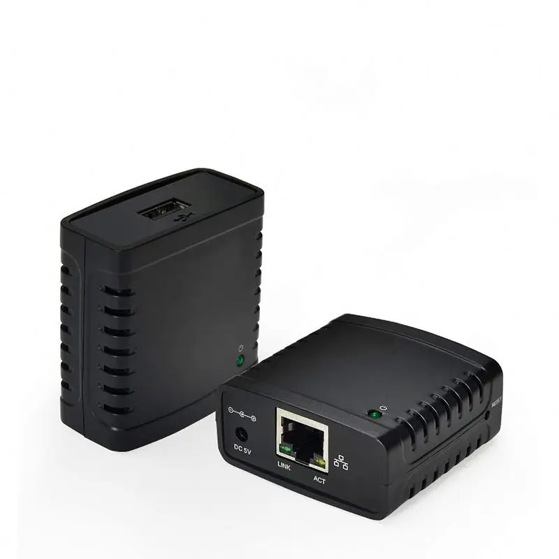 wireless Networking Print Server, USB 2.0 Print Server with power adapter