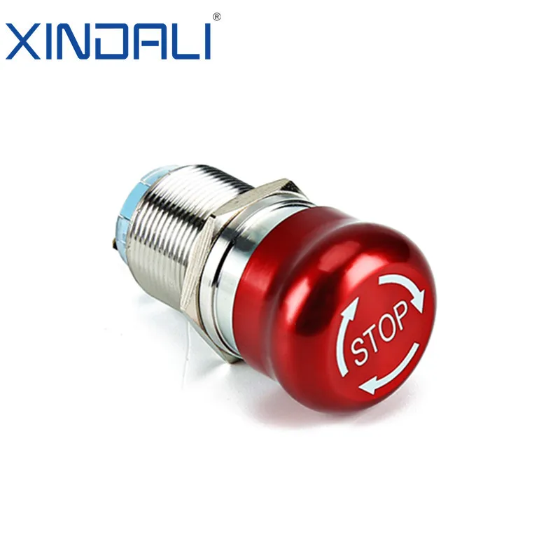 XDL17-16NS45/C metal indicator lights emergency stop waterproof push switch button