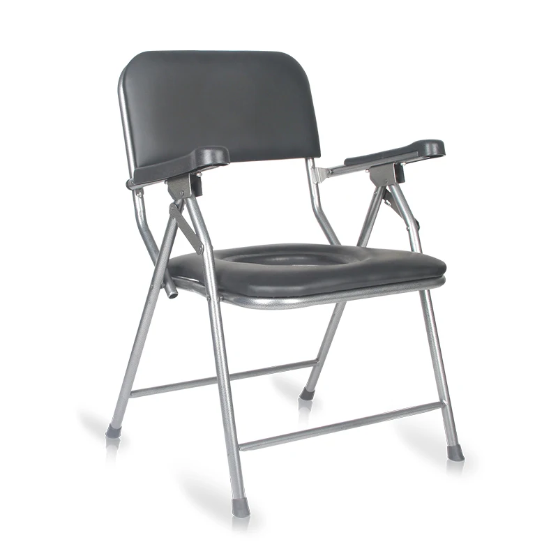 2022 New product Kaiyang KY8172 toilet chairs for the elderly portable folding commode chair stainless steel shower chair