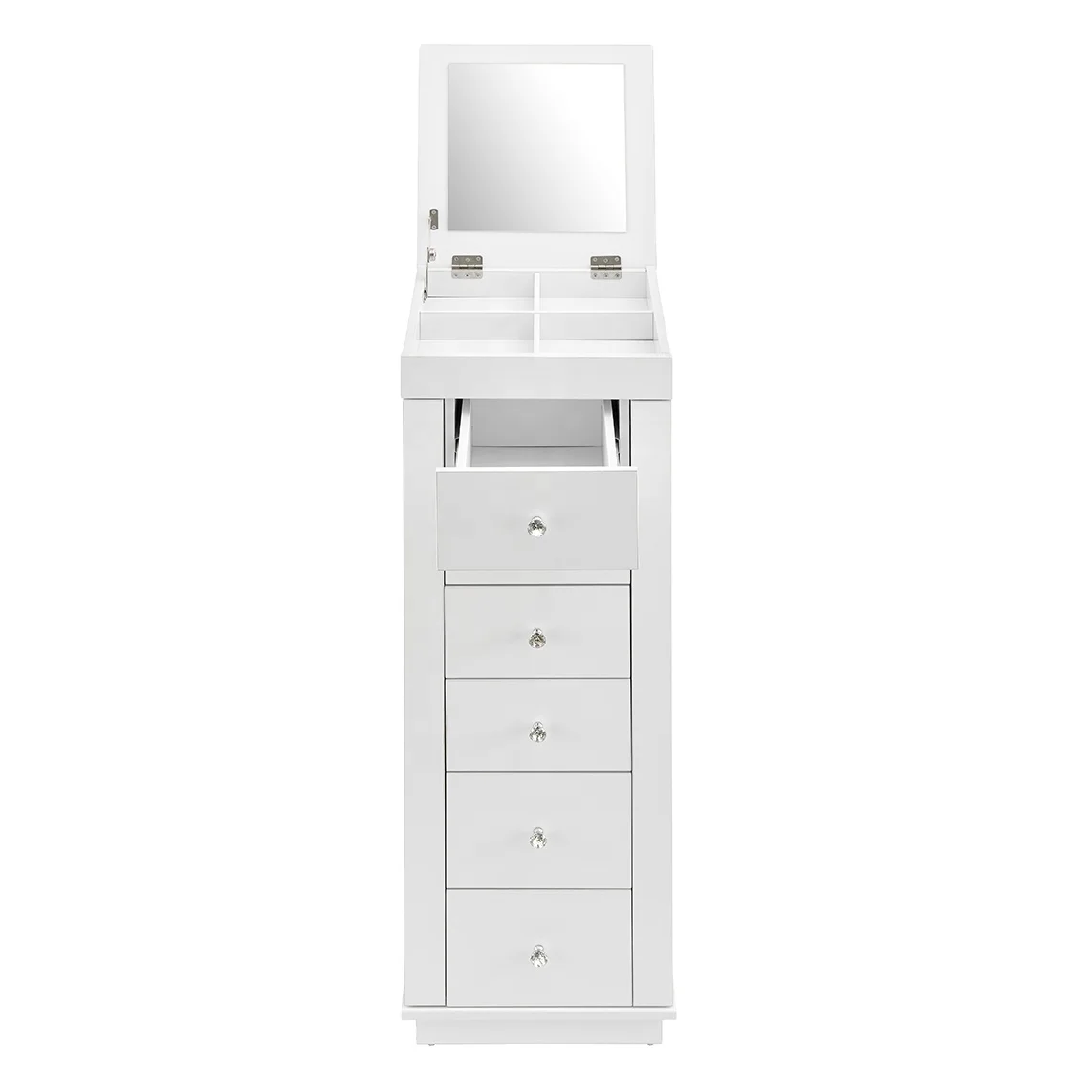 Modern Fashion Elegant Slim Design Save Space Multifunctional Cabinet 6 Chest Of Drawers Tall White