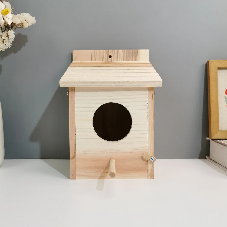 Bird Houses For Outside,Wooden Outdoor Bird Nest For Bird Families Bluebird Finch Cardinals,Tree Hanging Birdhouse for Garden