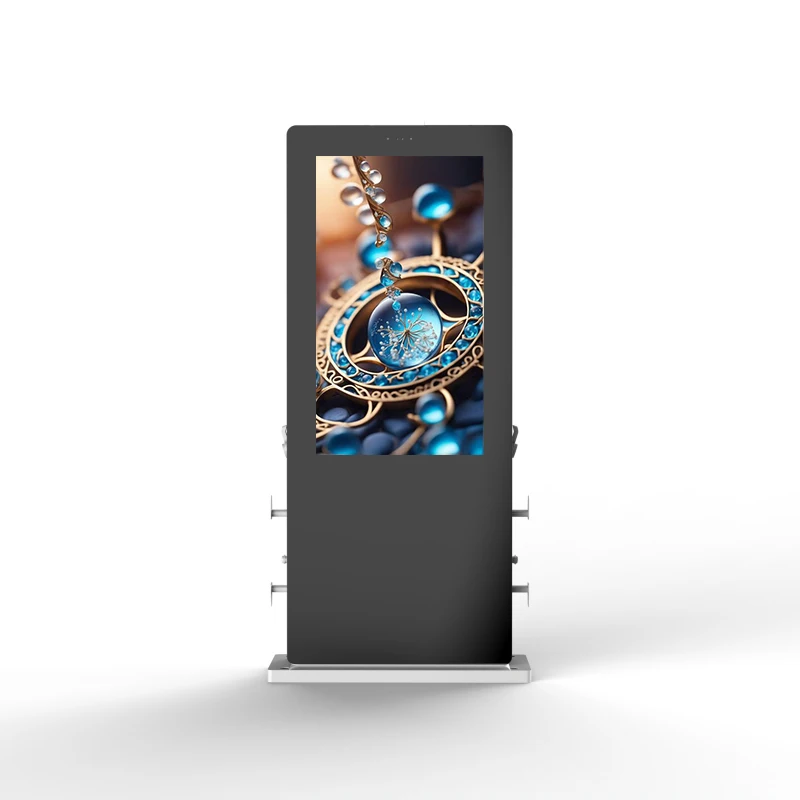 49 inch IP65 waterproof high brightness 3500 nits single and double sided screens Outdoor Ev Charging Post Advertising Display