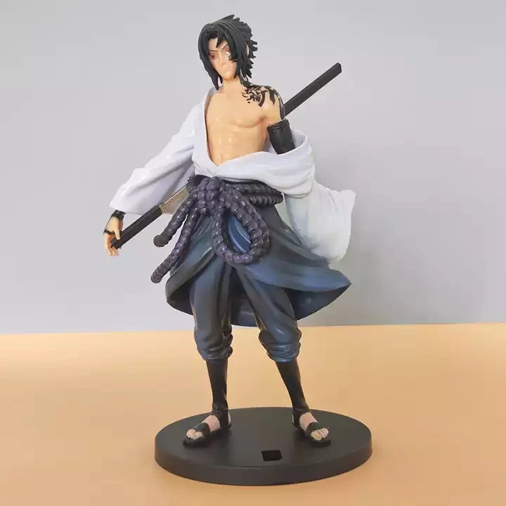 23cm Hot Selling Statue Model Toys GK Uchiha Sasuke Narutos Action Figure Collectible Anime Figure