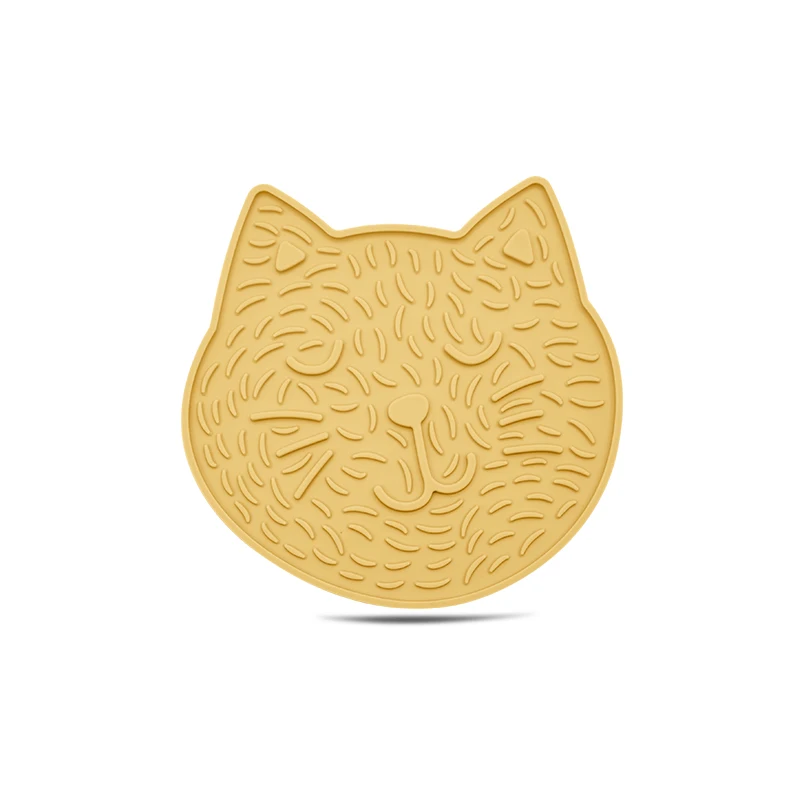 Silicone cat lick mat bath buddy and cat lick pad Keep the cat Comfortable and Funny in the eating Time