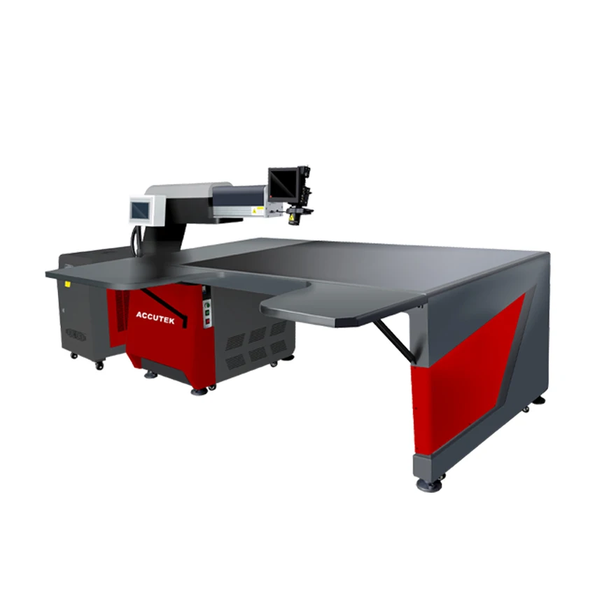 ACCUTEK экономически эффективным Письма Канала Лазерный Сварочный аппарат 300 Вт YAG лазерный сварочный для сварки углеродистой стали