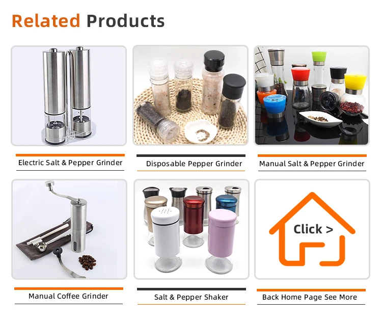 New professional blue 100ml round plastic salt and pepper shaker, Good Quality hand operated black 100ml round glass salt shaker