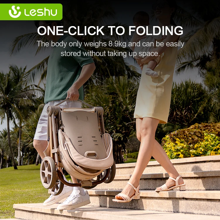 Hot Selling Easy One Hand Fold Stroller Car Beby Stroller Pram For Babies Travel