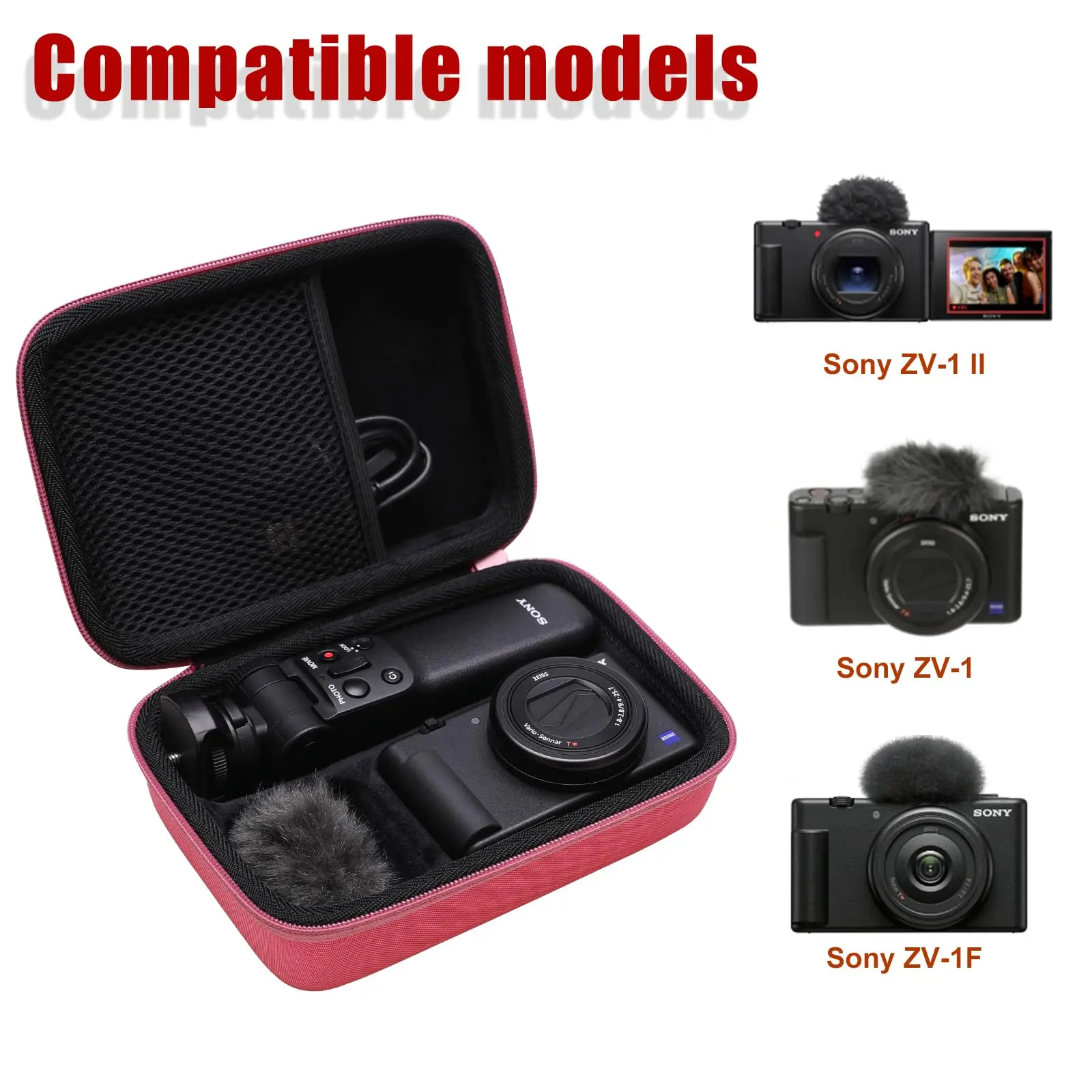 Brilliant Custom Waterproof Hard Eva Case for Sony ZV-1F/ZV-1 / ZV-1 II Digital Camera Travel Protective Eva Camera Storage Bag