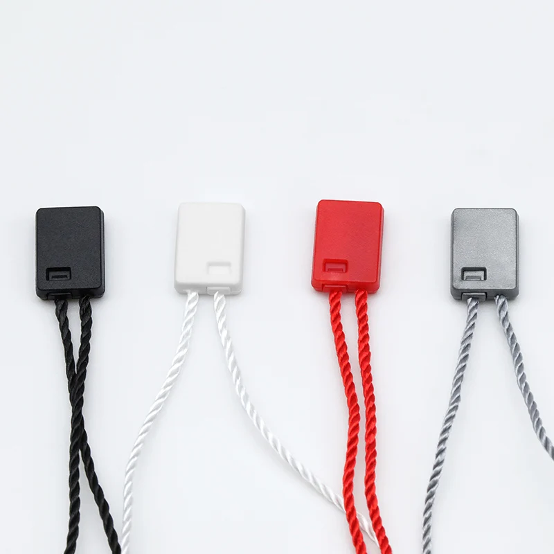 Cheap Price Custom 19cm Long High Quality Cotton Hang Tag Cord Clothing Hang Tag String Loop For Garment Seal Tag