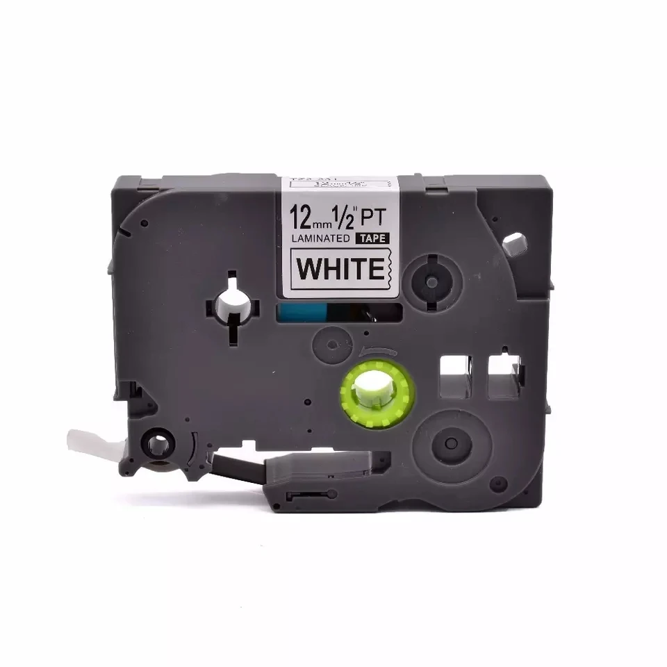 TZe-231 горячая Распродажа P-touch запечатанных лент для TZe231 черная и белая ламинированная ярлыка p-касания ленточного картриджа для PT-E100