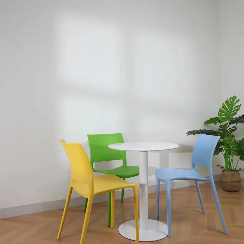 Room furniture designer plastic dining chair for home plastic tables and chairs