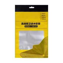 custom 3 side heat sealing bag clear window pouches easy tear open mouth bags with hang hole