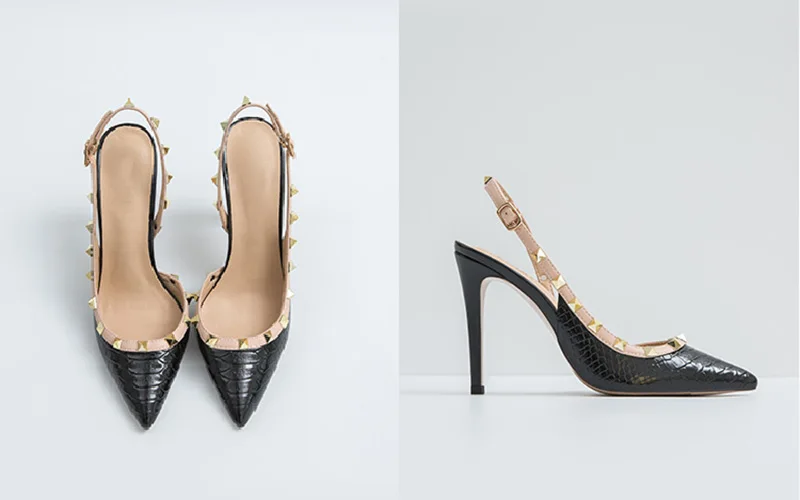 Fashion Sandal Heels 2022 Snake Print Heel Women Studded Sandals Beautiful Pencil Nude Heels