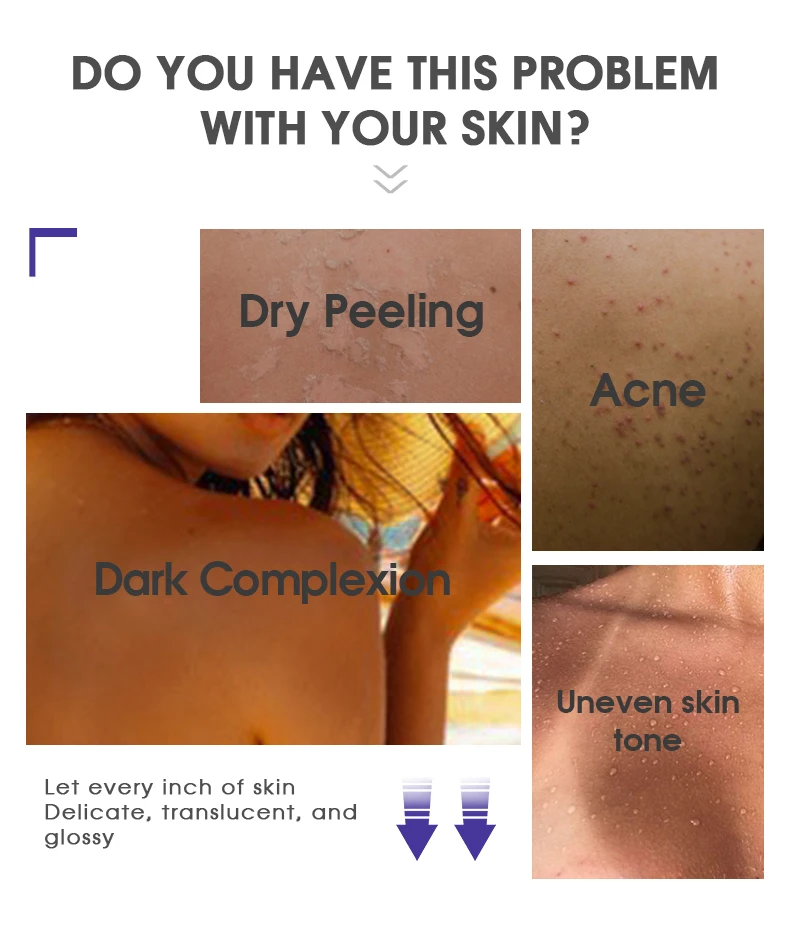 Best Selling Body Lotion Sulfate-Free Lightening Skin Revitalizer and Organic Niacinamide Glutathione Brightening Body Lotion