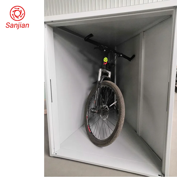 Supplier Good Service Colorful Outdoor Waterproof Iron Vertical Single Door Bike Locker Steel Metal Bicycle Storage Cabinet