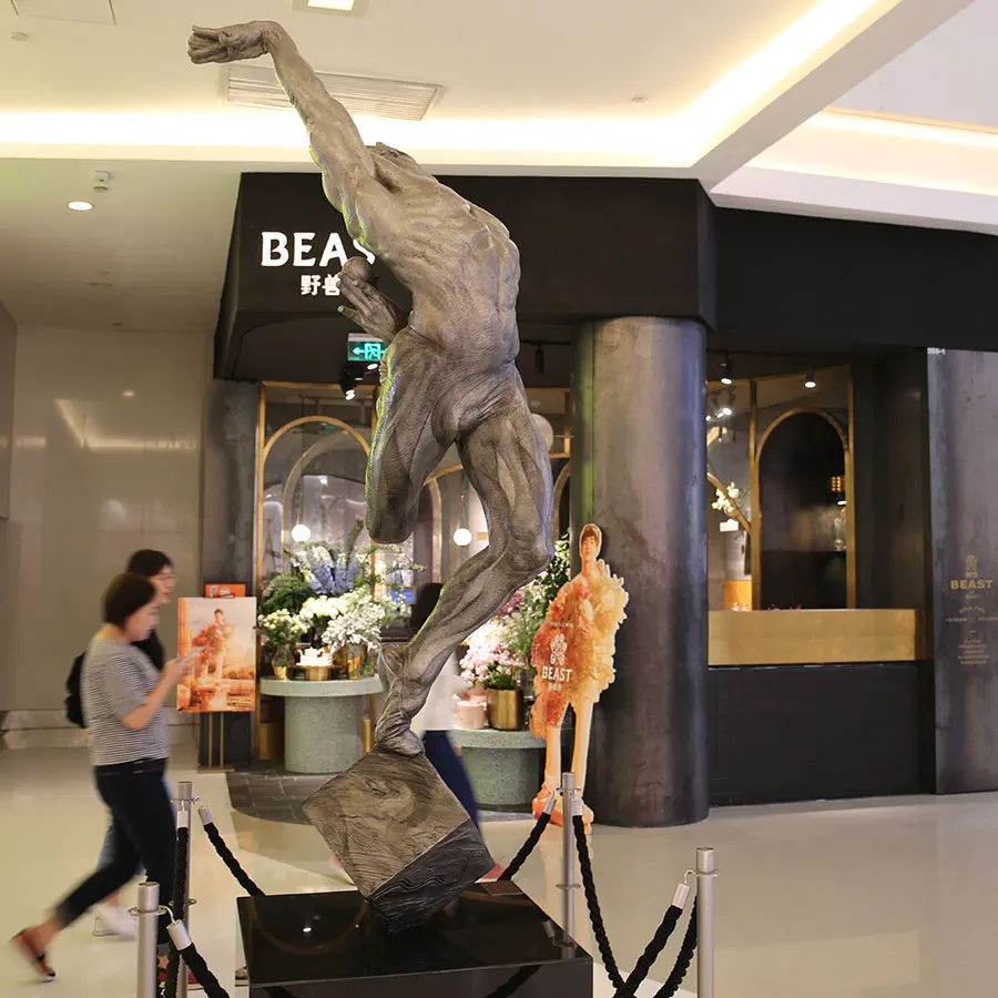 K397 сильный обнаженный мужской орнамент Танцующая обнаженная скульптура общественный Декор на заказ фигурка в натуральную величину статуя бронзовая Декоративная