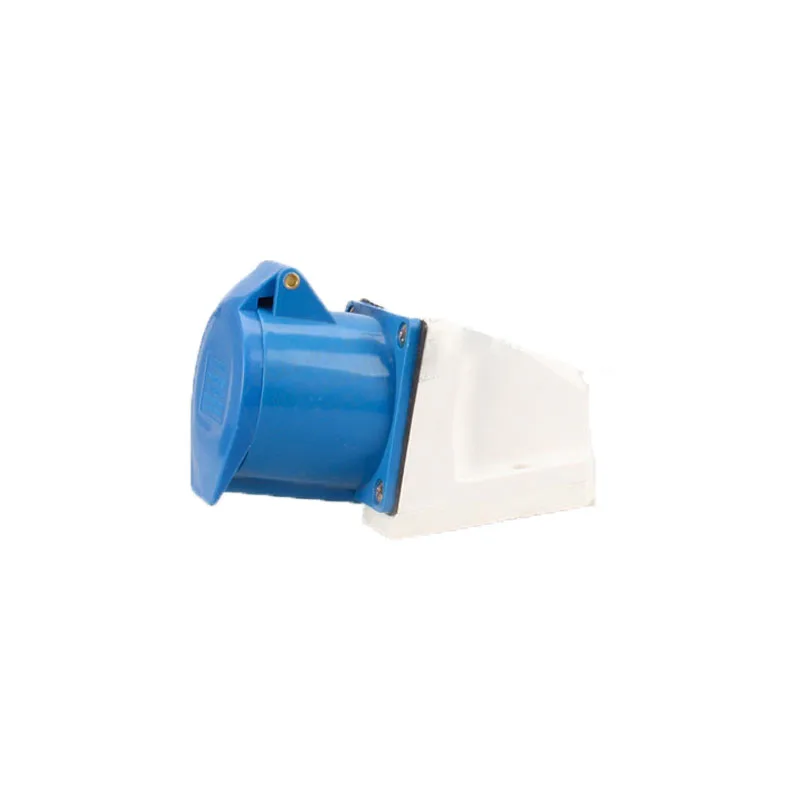 Open mounted socket ZZ123 32A 220V IP44 Three hole power industrial plug and socket 32a