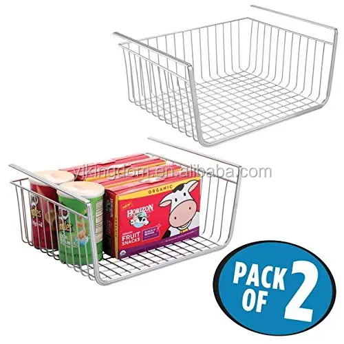 wholesaler&manufacturer 550-12B Metal wire hanging kitchen drawer organizer under shelf basket