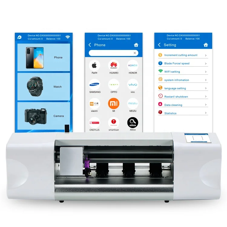 Strong Database Phone Film Cutter Machine TPU Hydrogel Mobile Screen Protector Making Cutting Machine