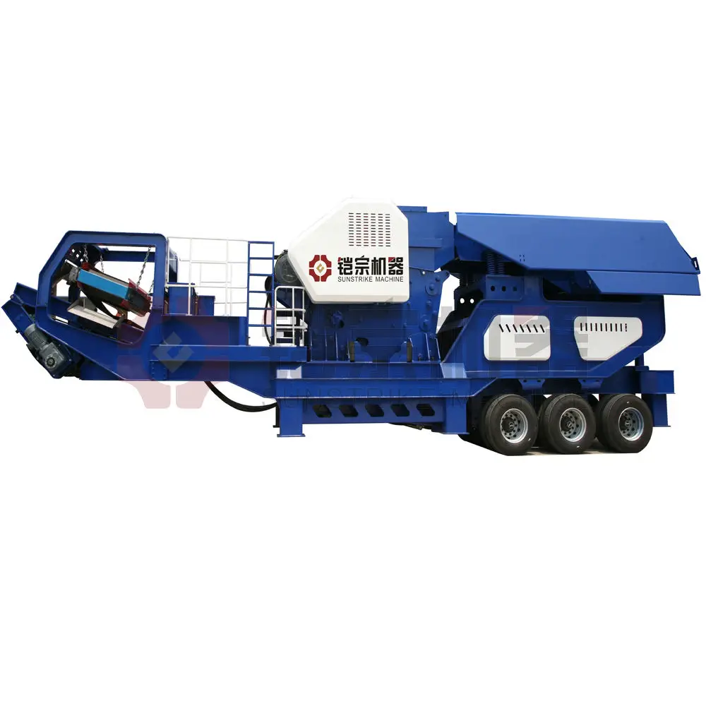 
Used Small Mobile Stone Rock Jaw Crusher Plant with Screening 