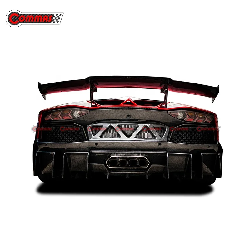 Tunning Parts DNC Style Carbon Fiber Car Auto Rear Bumper For Lambo Aventador LP700E GT Limited