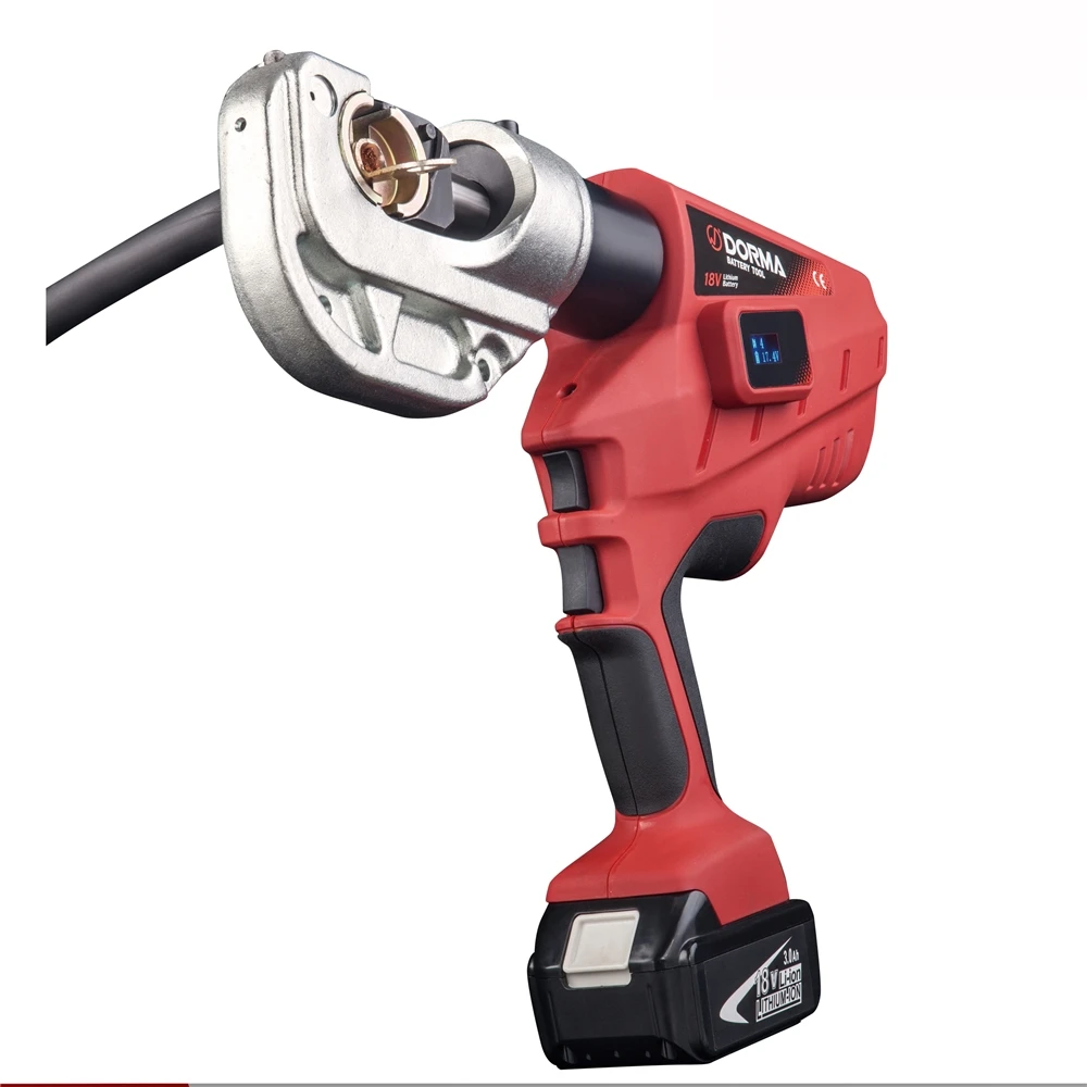 Гидравлические Обжимные Щипцы Dorma NEC 400 13 тонн мощный обжимной инструмент с 12 наконечниками аккумуляторных