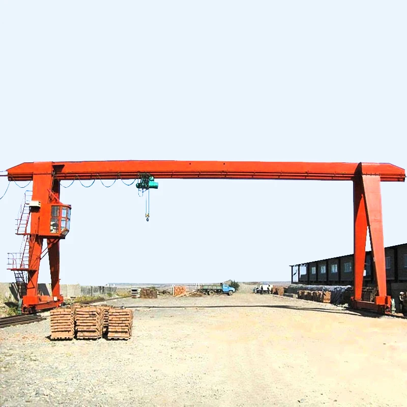 high quality electric winch hoist trolley travelling single girder gantry crane 20 ton