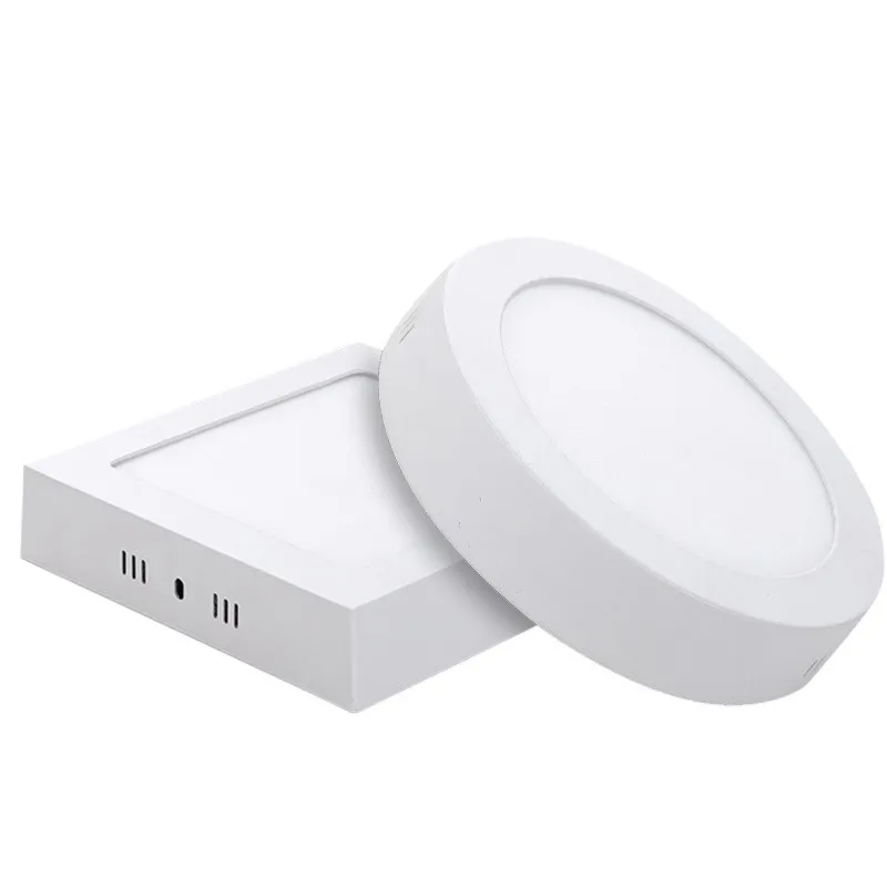 Dimmable 6W 12W 18W 24W Round/ Square Down Light Surface LED Ceiling panel light, led Panel Light