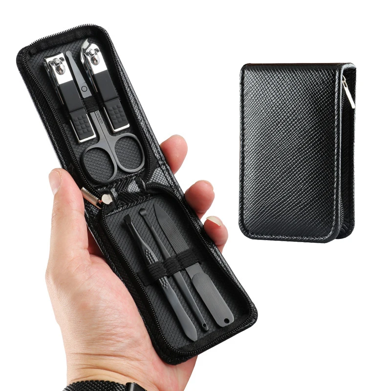 Professional 6pieces Manicure pedicure kit Pedicure Care Tools Stainless Steel Men nail clipper set