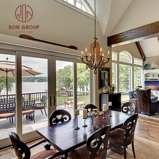 Modern Wedding Hotel Standing Lighting Waterproof Floor Led Large Lights Fabric Shade Height Adjustable Wooden Tripod Floor Lamp