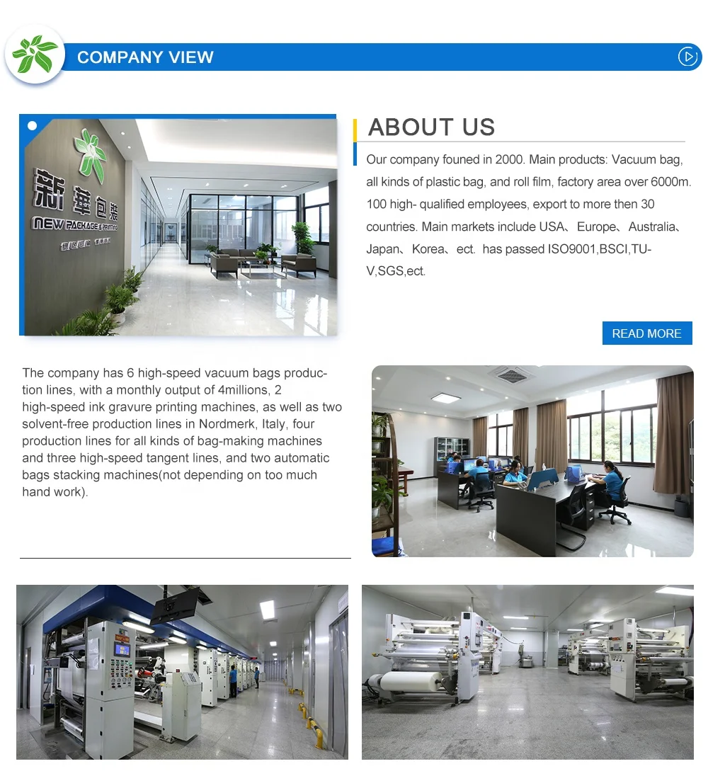 Factory Supply Transparent PA/PE vacuum bags for clothes vacuum valve (vacuum cleaner) for bag