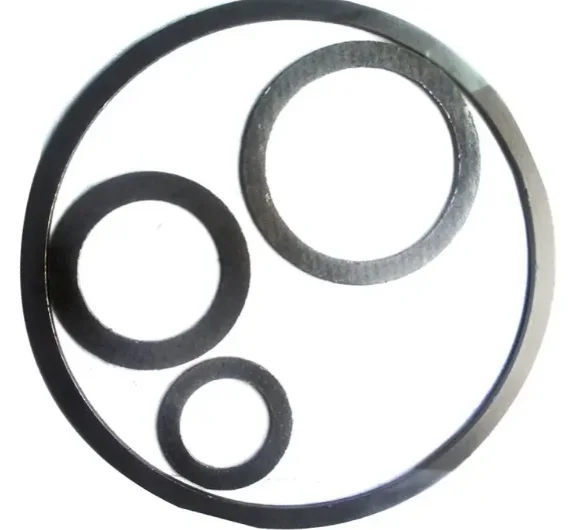 Custom Flat Reinforced Expanded Flexible Graphite Gasket Sheet Metal Oil Seal Style Flange Gasket Ring Pattern