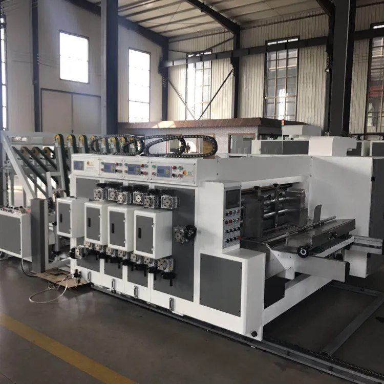 218 lead edge feeding printing slotting machine for corrugated box making