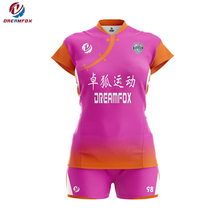 professional customized sleeveless sublimation volleyball jersey design your own logo breathable volleyball shirt for women