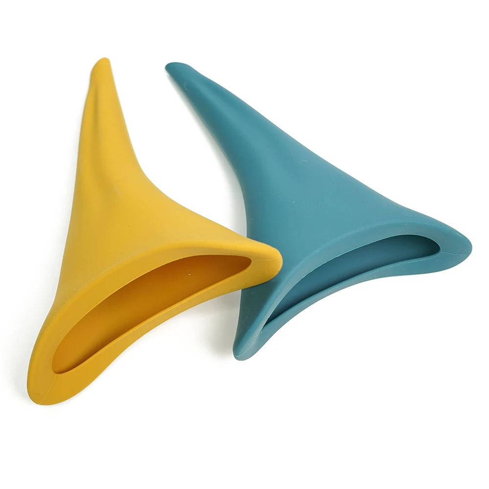 Women Standing Reusable Female Urination Device Women Portable Silicone Travel Urinal With Custom Logo