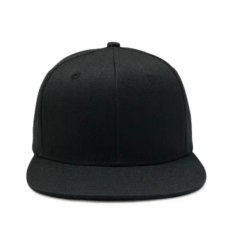 Wholesale nice quality metal sports caps custom logo blank hip hop hat plain flat brim snapback baseball cap