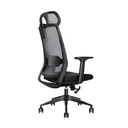 2D headrest swivel manager boss mesh headrest adjust black ergonomic office furniture chair task office mesh chair for office