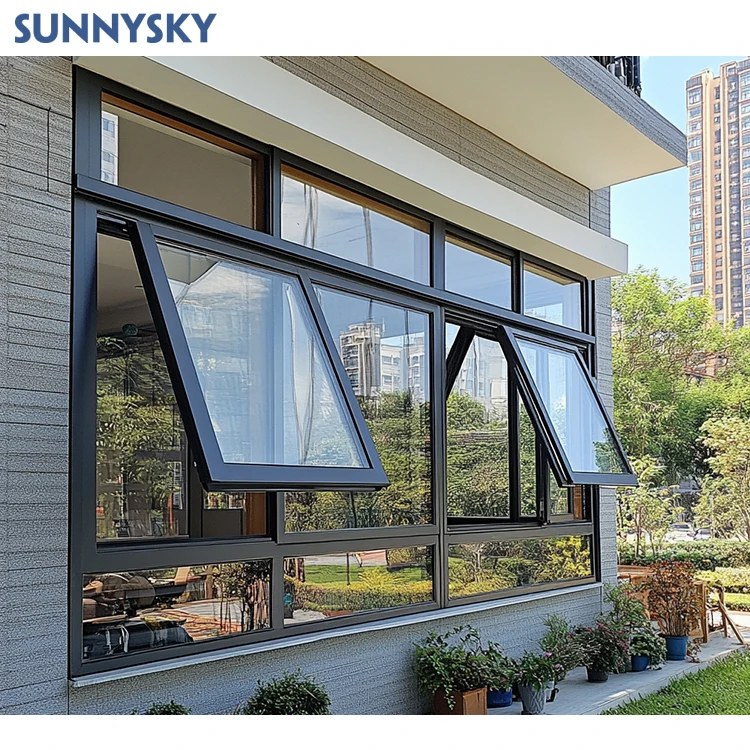 Звукоизолированные алюминиевые тентовые окна Sunnysky для дома и сада