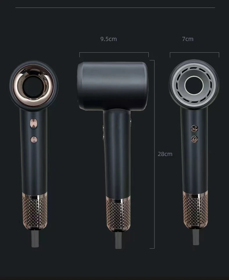 High wind hair care 2400w high power hair dryer blue light care quick drying automatic power off protection 2024 new product