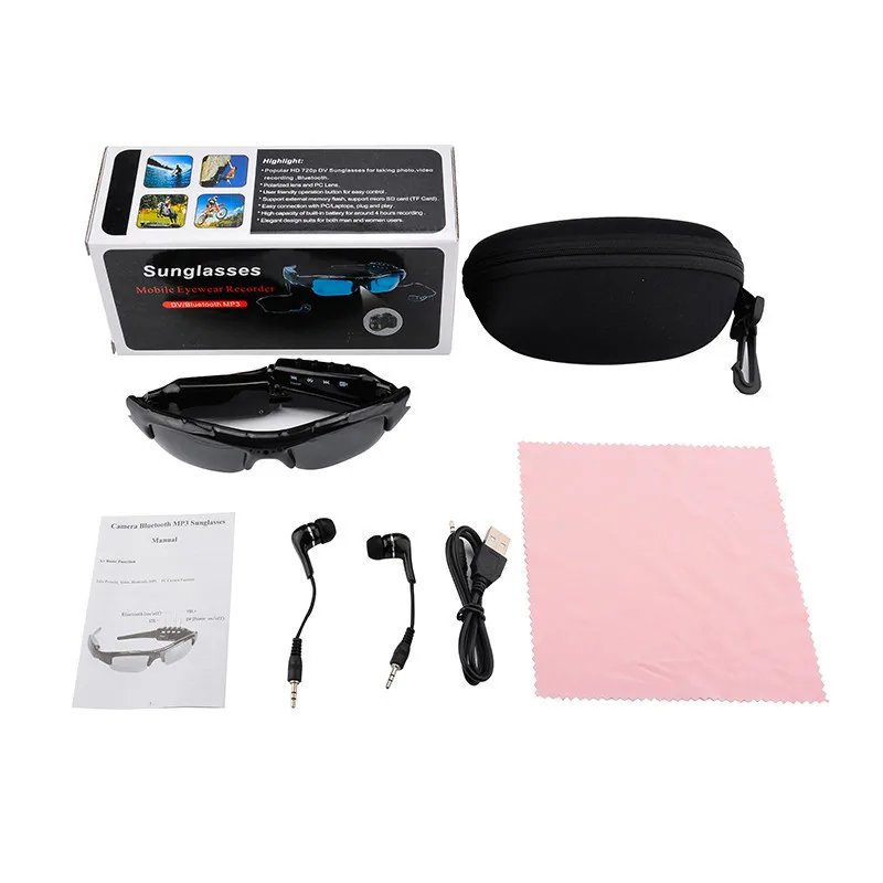  SmallOrders D11 2021 Fashion for Bluetooth Foldable Video Glasses with miniature Handsome Quality Wearable camera