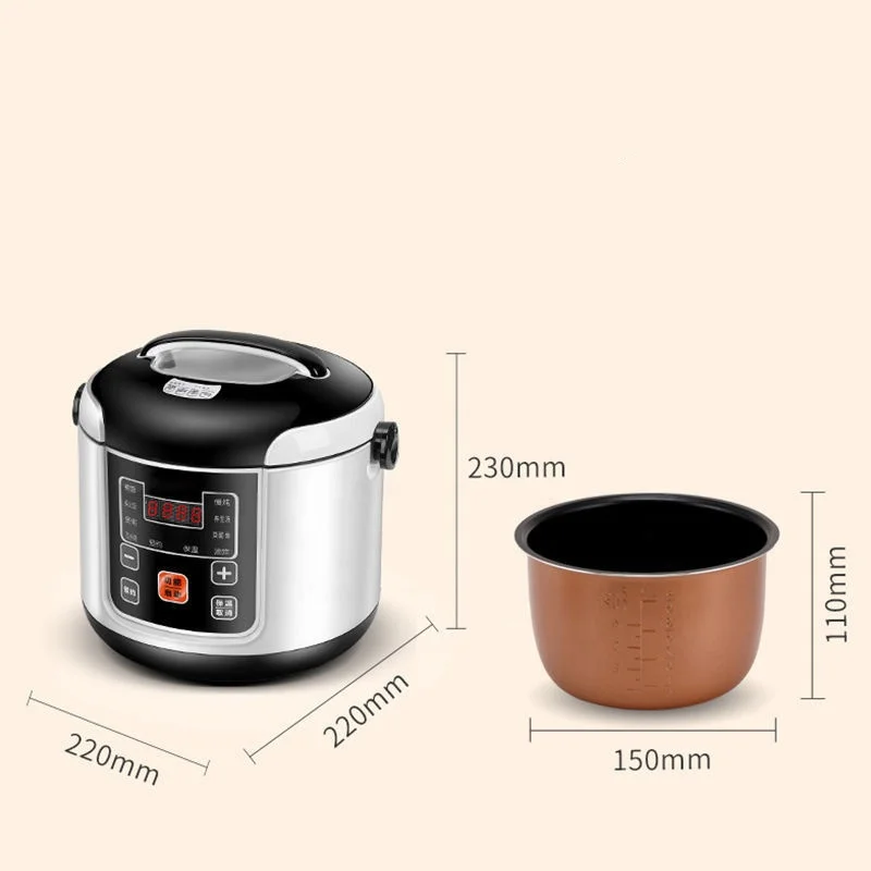Car rice cooker 12v 24V 220V car home dual use self-driving portable rice cooker 24v truck smart rice cooker