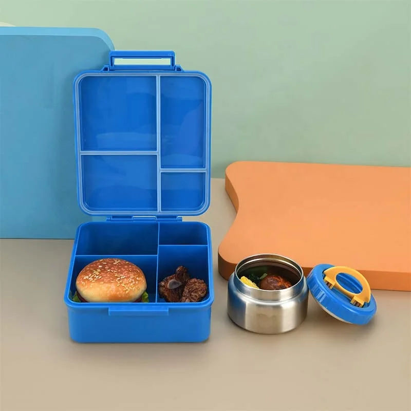 Aohea BPA-Free Baby Lunch box Food Container for School Lunches Microwave Safe Style Compartment Kids Bento Box